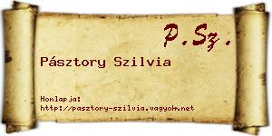 Pásztory Szilvia névjegykártya